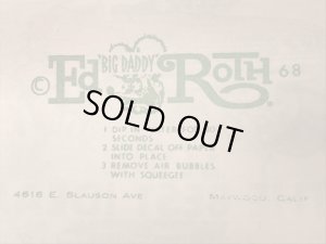 Ed “Big Daddy” RothのFord Is The Best Idea!の60’sヴィンテージウォータースライドデカール