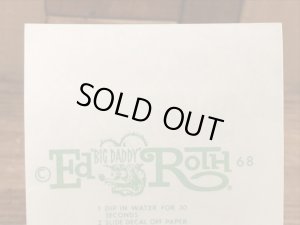 Ed “Big Daddy” RothのCamaro Z 28の60’sヴィンテージウォータースライドデカール