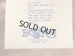 ビッグダディーエドロスのモンスターの60年代ビンテージ水張りステッカー