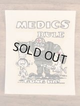 Ed “Big Daddy” Roth “Medics Rule” Water Slide Decal　エドロス　ビンテージ　水張りステッカー　ウォータースライドデカール　60年代