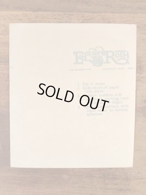 Ed “Big Daddy” RothのFightin' Leather Necksの60’sヴィンテージウォータースライドデカール