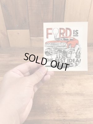 ビッグダディーエドロスのフォードの60年代ビンテージ水張りステッカー