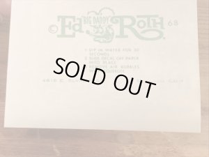 ビッグダディーエドロスのフォードの60年代ビンテージ水張りステッカー