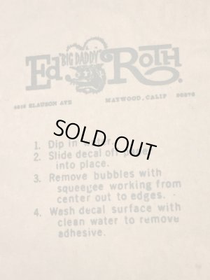 Ed “Big Daddy” RothのMake Mine Fordの60’sヴィンテージウォータースライドデカール