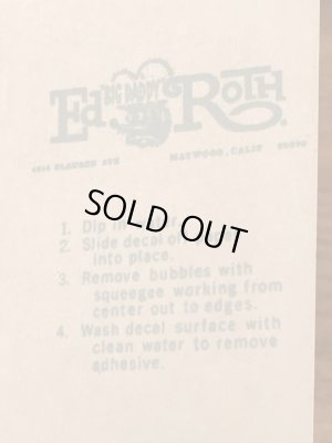 Ed “Big Daddy” RothのFightin' Leather Necksの60’sヴィンテージウォータースライドデカール