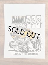 Ed “Big Daddy” Roth “Camaro Z 28” Water Slide Decal　エドロス　ビンテージ　水張りステッカー　ウォータースライドデカール　60年代