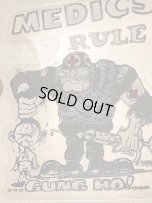 エド“ビッグダディ”ロスのMedics Ruleの60’sヴィンテージウォータースライドデカール