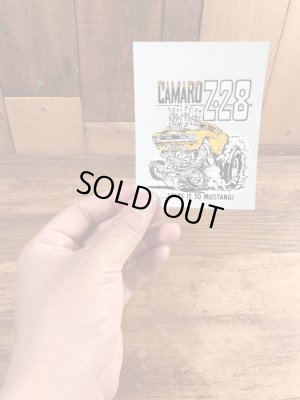 ビッグダディーエドロスのカマロの60年代ビンテージ水張りステッカー
