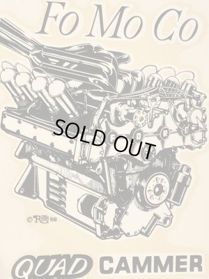 Ed “Big Daddy” RothのFo Mo Co Quad Cammerの60’sヴィンテージウォータースライドデカール