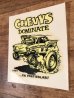 Ed “Big Daddy” RothのChevys Dominateの60’sヴィンテージウォータースライドデカール