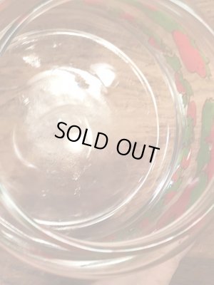 ストロベリーショートケーキのスモールサイズの80年代ビンテージガラスキャンディポット