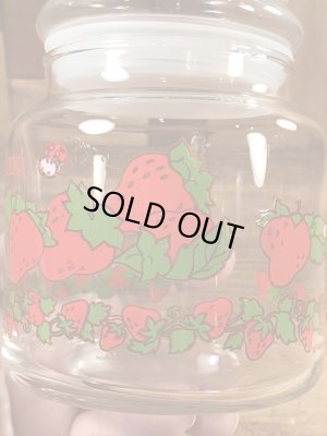 ストロベリーショートケーキのスモールサイズの80’sヴィンテージキャニスター