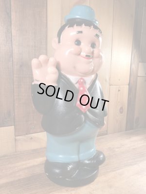 プレイパル社製のローレル&ハーディの70年代ビンテージ貯金箱ドール