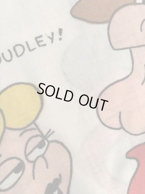 カートゥーンキャラクターのダドリードゥーライトの70年代ビンテージボックスシーツ