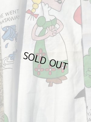 カートゥーンキャラクターのDudley Do Rightの70’sヴィンテージBoxシーツ