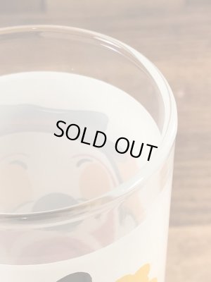 表と裏で2フェイスのピエロの70’sヴィンテージグラスタンブラー