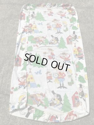 カートゥーンキャラクターのダドリードゥーライトの70年代ビンテージボックスシーツ