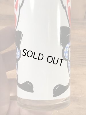 表と裏で2フェイスのピエロの70’sヴィンテージグラスタンブラー