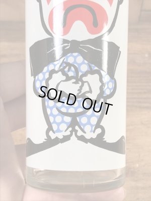 表と裏で2フェイスのピエロの70’sヴィンテージグラスタンブラー