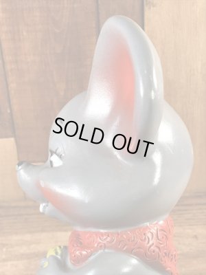 ラスベリー社製のネズミの70年代ビンテージ貯金箱フィギュア