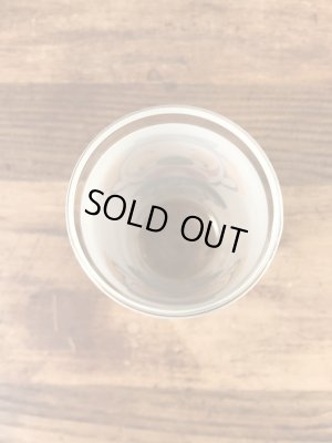 笑い顔と泣き顔のピエロの70年代ビンテージガラスコップ