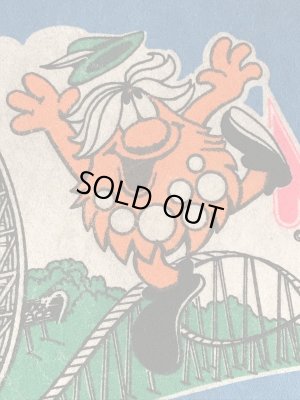 アドバタイジングキャラクターのマジックマウンテンの70年代ビンテージペナント