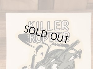 ビッグダディーエドロスのキラーコプターの60年代ビンテージ水張りステッカー