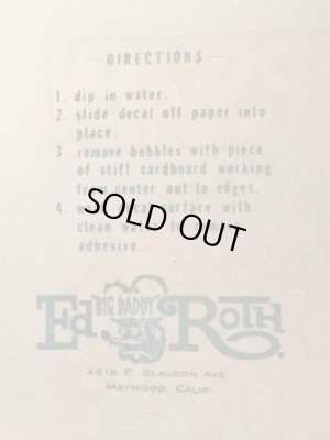 Ed “Big Daddy” RothのCorpsmen Rule U.S.Navyの60’sヴィンテージウォータースライドデカール