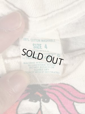 アドバタイジングキャラクターのマジックマウンテンの70年代ビンテージ子供用Tシャツ