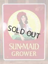 Sun Maid Grower Metal Sign　サンメイド　ビンテージ　看板　ストアサイン　80年代