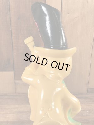 New York Vinyl Prod社製のウッドベースの弾くアヒルの70年代ビンテージ貯金箱フィギュア