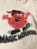 アドバタイジングキャラクターのマジックマウンテンの70年代ビンテージ子供用Tシャツ