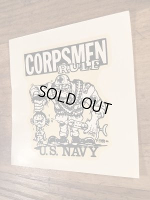 Ed “Big Daddy” RothのCorpsmen Rule U.S.Navyの60’sヴィンテージウォータースライドデカール