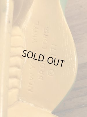 New York Vinyl Prod社製のウッドベースの弾くアヒルの70年代ビンテージ貯金箱フィギュア