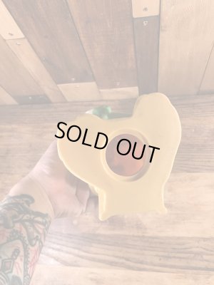 New York Vinyl Prod社製のウッドベースの弾くダックの70’sヴィンテージコインバンクドール