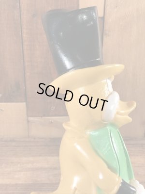 New York Vinyl Prod社製のウッドベースの弾くアヒルの70年代ビンテージ貯金箱フィギュア