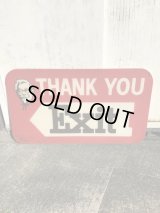 Kentucky Fried Chicken “Thank You Exit” Plastic Sign　ケンタッキーフライドチキン　ビンテージ　看板　ストアサイン　70年代