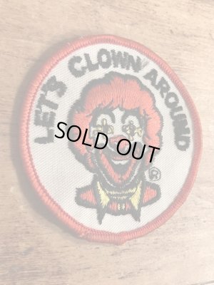 マクドナルドのロナルドの70年代ビンテージワッペン