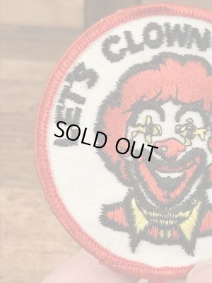 マクドナルドのロナルドの70年代ビンテージワッペン