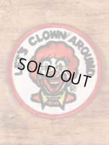 McDonald's Ronald “Let's Clown Around” Patch　ロナルド　ビンテージ　ワッペン　マクドナルド　70年代