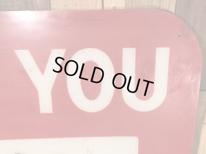 ケンタッキーフライドチキンのThank You Exitと書かれた70’sヴィンテージ看板