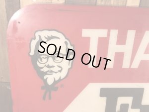 ケンタッキーフライドチキンのカーネルサンダースが描かれた70年代ビンテージ看板