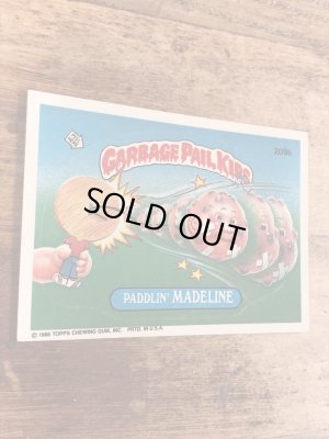 トップス社製のガーベッジペイルキッズの80年代ビンテージステッカーカード