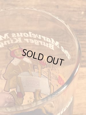 バーガーキングの王様が描かれた70年代ビンテージグラス