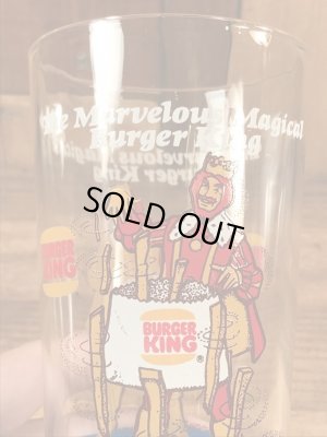 バーガーキングの王様が描かれた70年代ビンテージグラス