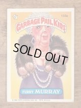 Topps Garbage Pail Kids “Furry Murray” Sticker Card 133a　ガーベッジペイルキッズ　ビンテージ　ステッカーカード　80年代