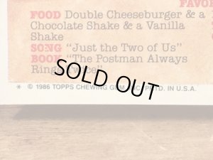 Topps社製のガーベッジペイルキッズの80’sヴィンテージカードシール