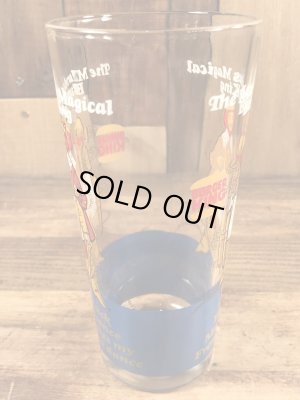 Burger Kingの王様とメッセージが書かれた70’sヴィンテージガラスコップ