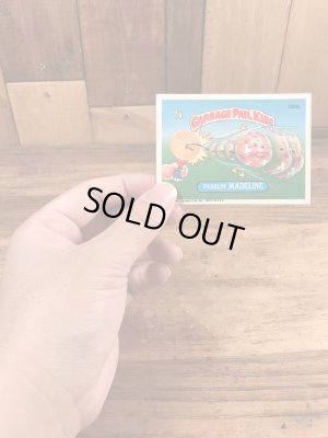 トップス社製のガーベッジペイルキッズの80年代ビンテージステッカーカード