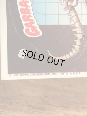トップス社製のガーベッジペイルキッズの80年代ビンテージステッカーカード